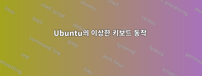 Ubuntu의 이상한 키보드 동작