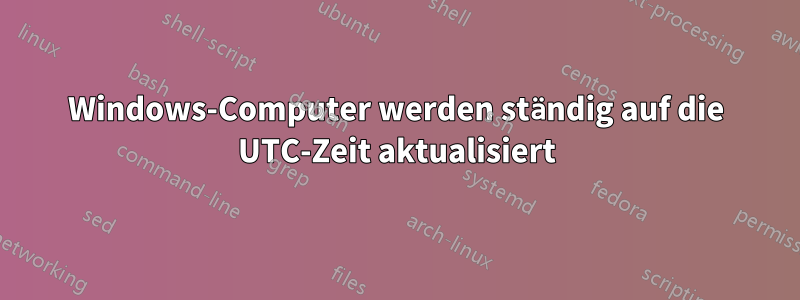 Windows-Computer werden ständig auf die UTC-Zeit aktualisiert