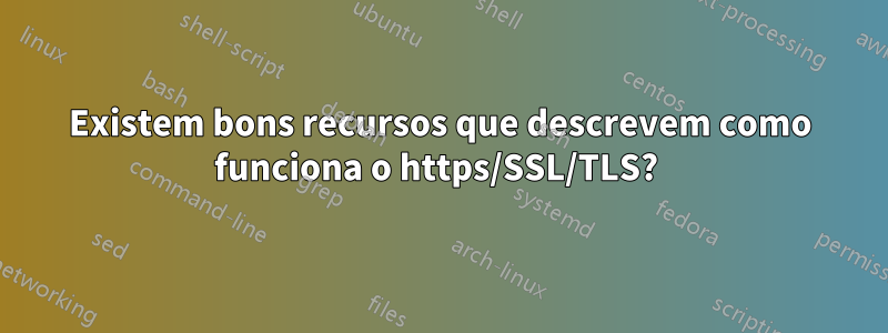 Existem bons recursos que descrevem como funciona o https/SSL/TLS? 