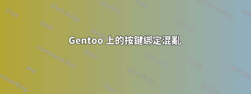 Gentoo 上的按鍵綁定混亂