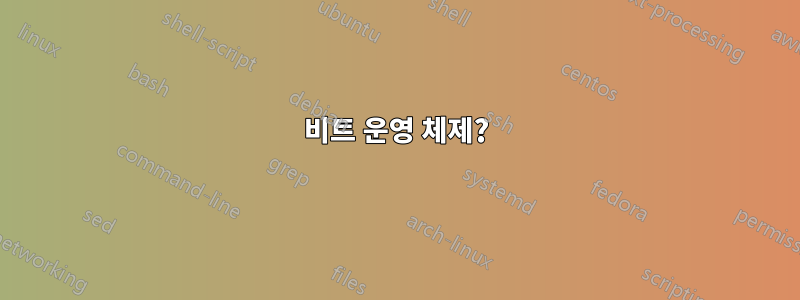 64비트 운영 체제?