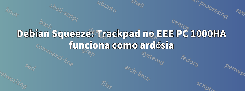 Debian Squeeze: Trackpad no EEE PC 1000HA funciona como ardósia