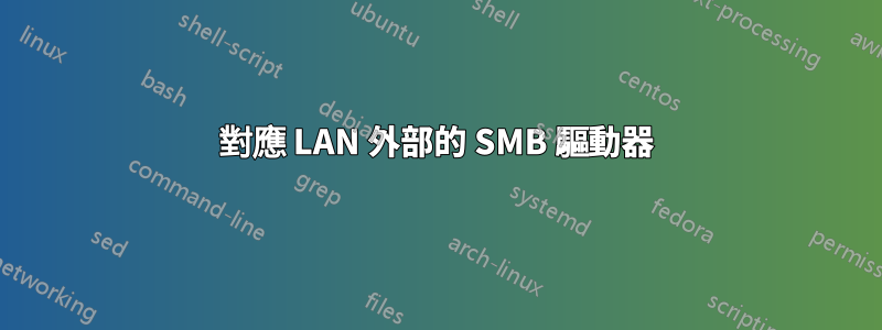 對應 LAN 外部的 SMB 驅動器