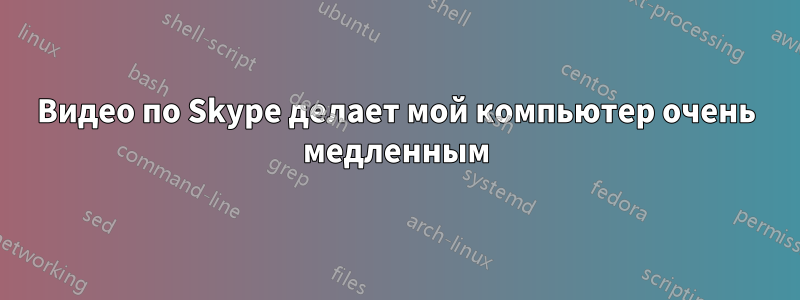 Видео по Skype делает мой компьютер очень медленным