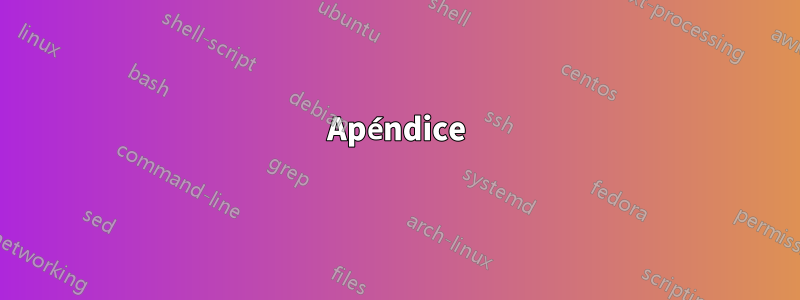 Apéndice