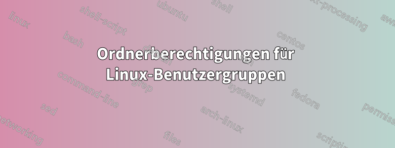 Ordnerberechtigungen für Linux-Benutzergruppen