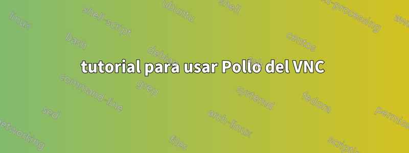 tutorial para usar Pollo del VNC