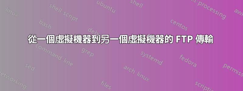 從一個虛擬機器到另一個虛擬機器的 FTP 傳輸