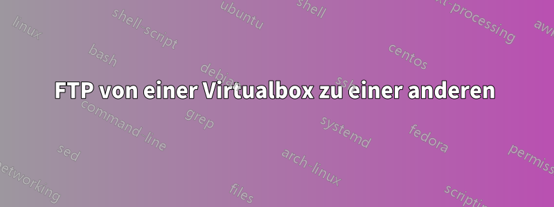 FTP von einer Virtualbox zu einer anderen