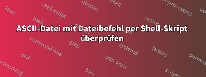 ASCII-Datei mit Dateibefehl per Shell-Skript überprüfen