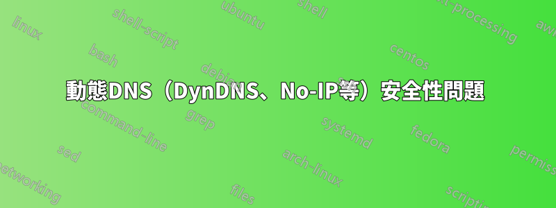 動態DNS（DynDNS、No-IP等）安全性問題