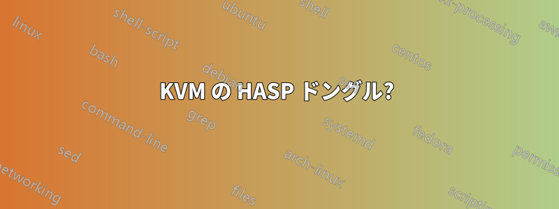 KVM の HASP ドングル?