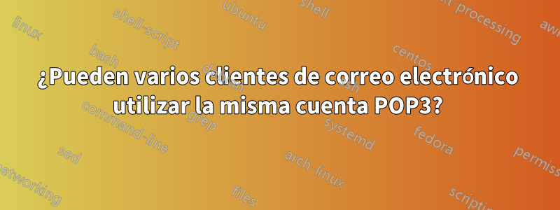 ¿Pueden varios clientes de correo electrónico utilizar la misma cuenta POP3?