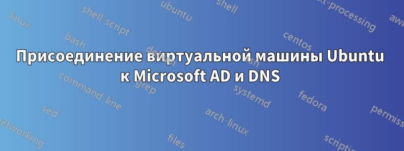 Присоединение виртуальной машины Ubuntu к Microsoft AD и DNS