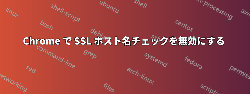 Chrome で SSL ホスト名チェックを無効にする