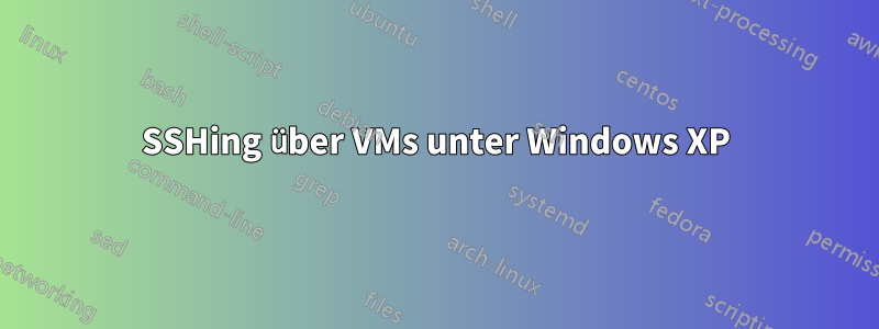 SSHing über VMs unter Windows XP