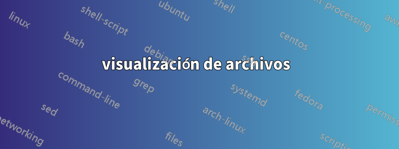 visualización de archivos 