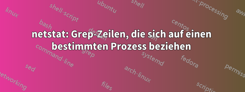 netstat: Grep-Zeilen, die sich auf einen bestimmten Prozess beziehen