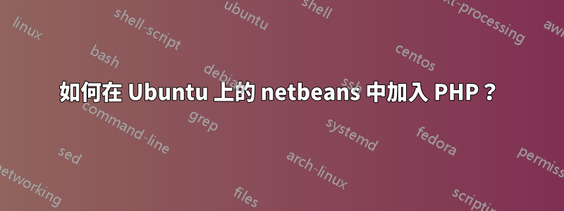 如何在 Ubuntu 上的 netbeans 中加入 PHP？