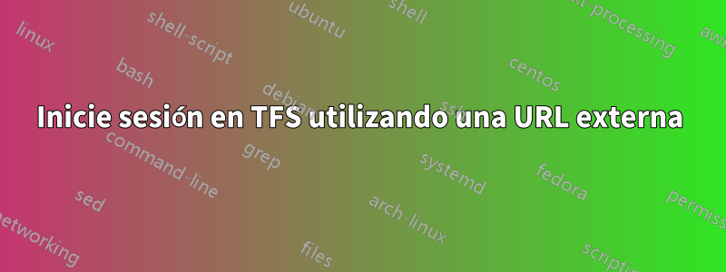 Inicie sesión en TFS utilizando una URL externa