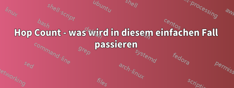 Hop Count - was wird in diesem einfachen Fall passieren