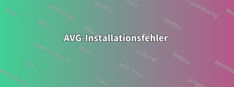 AVG-Installationsfehler