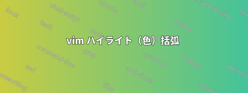 vim ハイライト（色）括弧