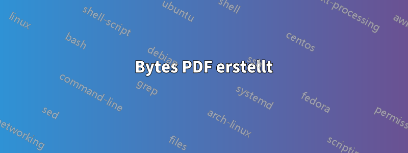 0 Bytes PDF erstellt