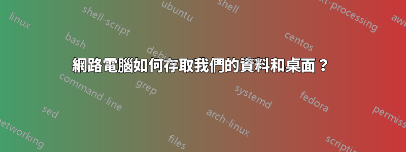 網路電腦如何存取我們的資料和桌面？