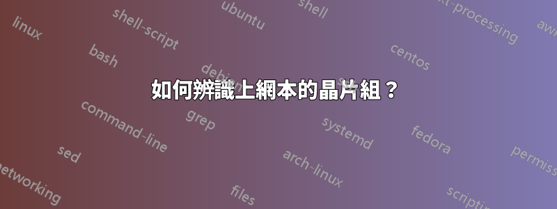 如何辨識上網本的晶片組？