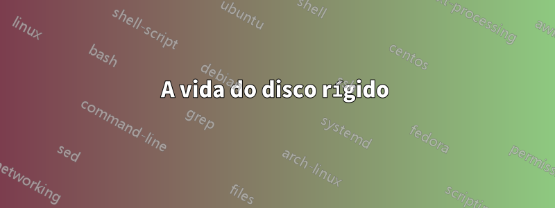 A vida do disco rígido