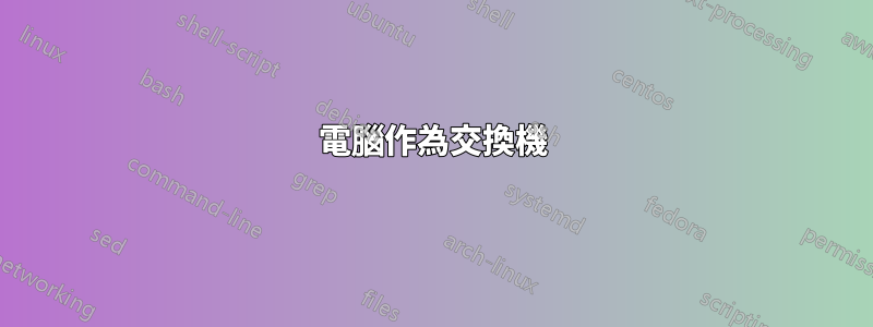 電腦作為交換機