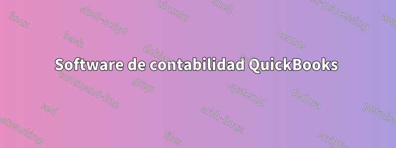 Software de contabilidad QuickBooks