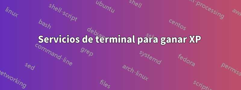 Servicios de terminal para ganar XP