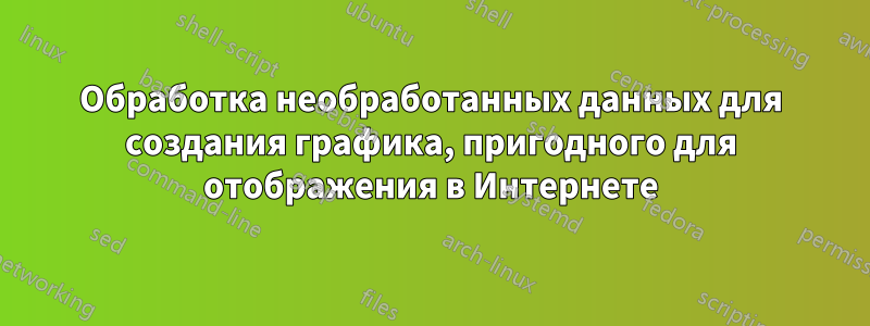 Обработка необработанных данных для создания графика, пригодного для отображения в Интернете