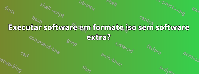Executar software em formato iso sem software extra?