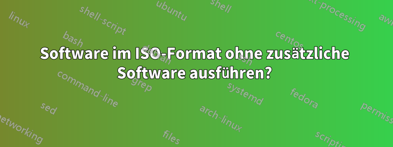 Software im ISO-Format ohne zusätzliche Software ausführen?
