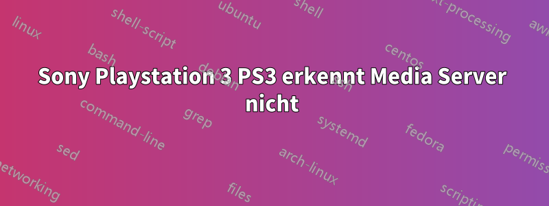 Sony Playstation 3 PS3 erkennt Media Server nicht