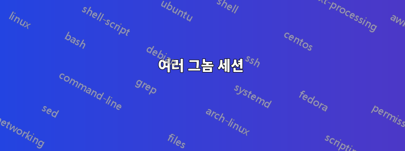 여러 그놈 세션