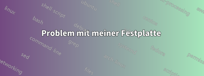 Problem mit meiner Festplatte