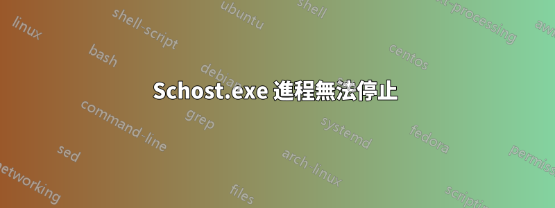 Schost.exe 進程無法停止