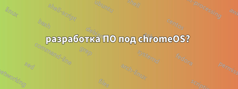 разработка ПО под chromeOS?