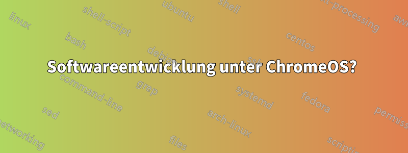 Softwareentwicklung unter ChromeOS?