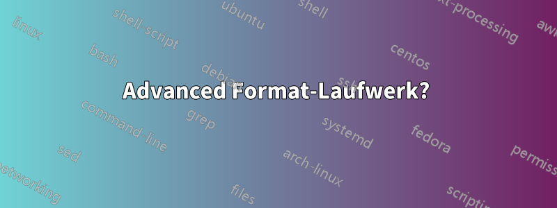 Advanced Format-Laufwerk?