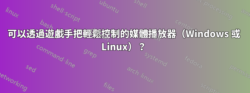 可以透過遊戲手把輕鬆控制的媒體播放器（Windows 或 Linux）？