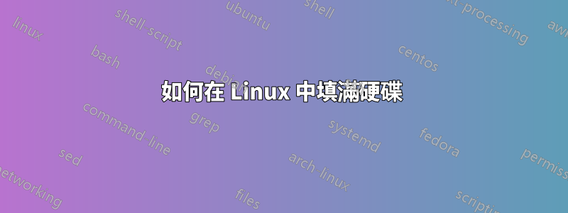 如何在 Linux 中填滿硬碟