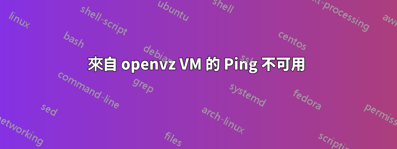 來自 openvz VM 的 Ping 不可用