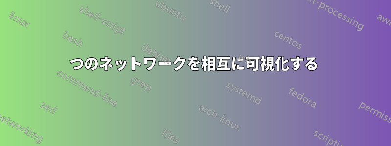 2つのネットワークを相互に可視化する