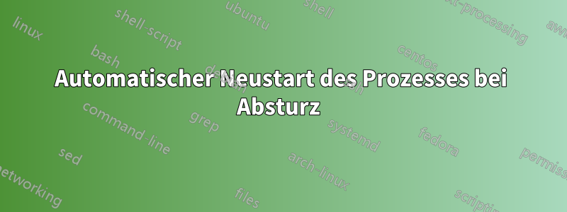 Automatischer Neustart des Prozesses bei Absturz 