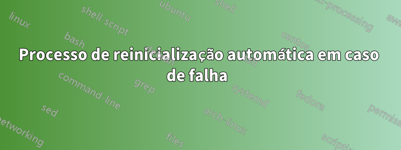 Processo de reinicialização automática em caso de falha 